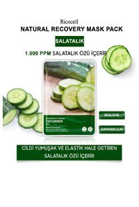 Ricocell Salatalık Özlü Nemlendiricili Kağıt Yüz Maskesi 23 ml