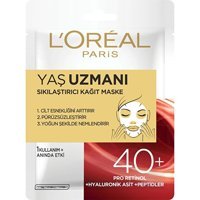 L'Oreal Paris Yaş Uzmanı 40+ Nemlendiricili Kağıt Yüz Maskesi