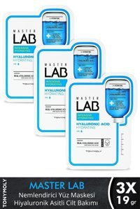 Tonymoly Master Lab Nemlendirici Hiyaluronik Asitli Nemlendiricili Kağıt Yüz Maskesi 3 Adet