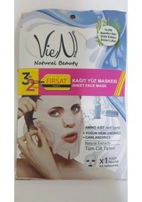 Vien Amino Asit İçerikli Nemlendiricili Kağıt Yüz Maskesi