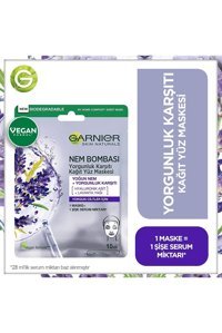 Garnier Nem Bombası Yorgunluk Karşıtı Nemlendiricili Kağıt Yüz Maskesi