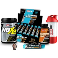 Hardline Nutrition Limon Aromalı L-Karnitin 20 Shot + Nox 2 + Glukozamin MSM + Shaker