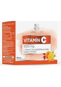 Naturalnest Vitamin C Kuşburnu Portakal Turunçgil Yetişkin 20 Adet