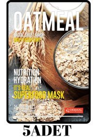 Dermal Superfood Nemlendiricili Soyulabilir Kağıt Yüz Maskesi 5 Adet