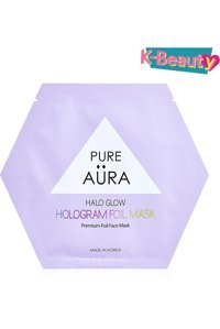 Pure Aura Halo Glow Hologram Foil Nemlendiricili Kağıt Yüz Maskesi 25 ml