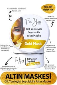 For You Gold Altın Nemlendiricili Soyulabilir Krem Yüz Maskesi