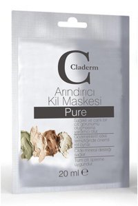 Claderm Pure Killi Nemlendiricili Kağıt Yüz Maskesi 20 ml