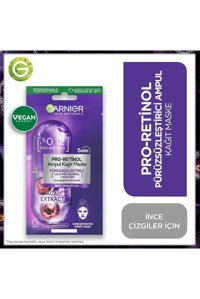 Garnier Pro-Retinol Kağıt Yüz Maskesi
