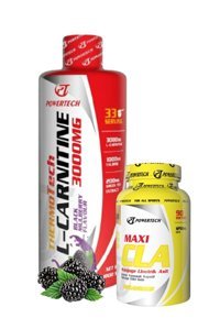 Powertech Thermotech Karadut Aromalı L-Karnitin 1000 ml Sıvı + Maxi CLA 90 Kapsül