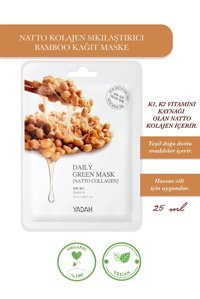 Yadah Natto Kollajen Nemlendiricili Kağıt Yüz Maskesi