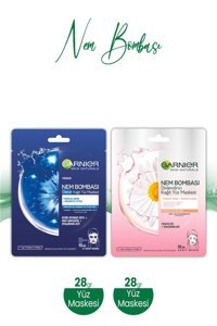 Garnier Dinlendirici Nemlendiricili Kağıt Yüz Maskesi 28 gr+28 gr