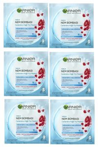 Garnier Canlandırıcı Nemlendiricili Kağıt Yüz Maskesi 6x32 gr