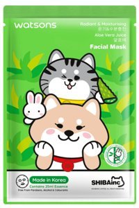 Watsons Shiba Aloe Veralı Nemlendiricili Kağıt Yüz Maskesi