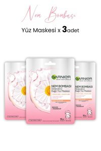 Garnier Dinlendirici Nemlendiricili Kağıt Yüz Maskesi 3x28 gr