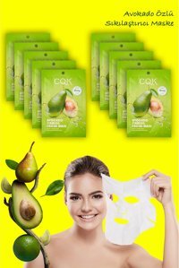 Uniquem Avokado Omega3 Sıkılaştırıcı Nemlendiricili Kağıt Yüz Maskesi 10 Adet