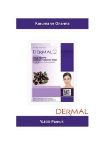 Dermal Acai Berry Collagen Essence Kağıt Yüz Maskesi 20 ml