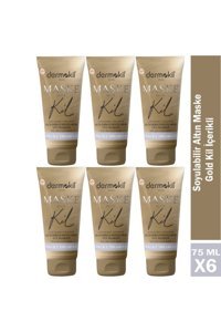 Dermokil Killi Nemlendiricili Soyulabilir Krem Yüz Maskesi 6x75 ml
