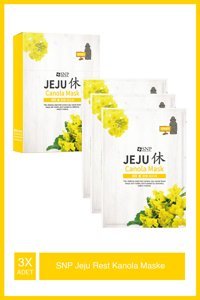 Snp Jeju Rest Kanola Nemlendiricili Kağıt Yüz Maskesi 3x22 ml