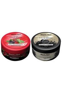 Black & Red Kömür+Orman Meyveleri Killi Krem Yüz Maskesi 2x400 gr