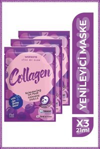 Watsons Veocel Yenileyici Nemlendiricili Kağıt Yüz Maskesi 3 Adet