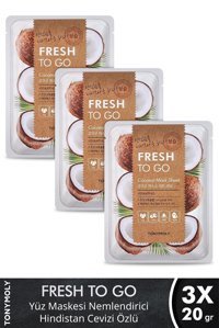 Tonymoly Fresh To Go Hindistan Cevizi Nemlendiricili Kağıt Yüz Maskesi