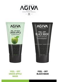 Agiva Green Apple Ve Black Soyulabilir Krem Yüz Maskesi