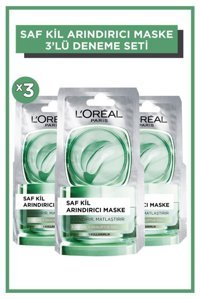 L'Oreal Paris Saf Kil Arındırıcı Killi Soyulabilir Jel Yüz Maskesi 3x6 ml