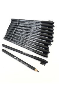 Aily Cosmetics Rose Touch Me Fırçalı İnce Uçlu Suya Dayanıklı Kaş Kalemi Kahverengi