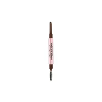 Too Faced Taupe Asansörlü Çift Taraflı Fırçalı İnce Uçlu Suya Dayanıklı Kaş Kalemi Koyu Kahverengi