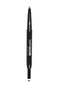 Maybelline New York Brow Satin Smoothing Duo Dark Blond Asansörlü Çift Taraflı Kalın Uçlu Kaş Kalemi Kahverengi