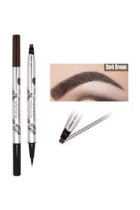 Makeuptime Mt Çift Taraflı İnce Uçlu Suya Dayanıklı Kaş Kalemi Koyu Kahverengi