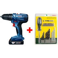 Bosch GSR 180-Li Kömürsüz Akülü Vidalama Makinesi + 27 Parça Tornavida Matkap Ucu Ve Vidalama Ucu Seti