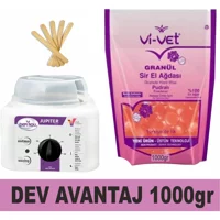 Vivol Jüpiter 1+1 Boncuk Ağda Makinesi + Pudralı Boncuk Ağda + Spatula