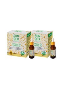 Sundex D3K2 Bitkisel Zeytinyağ Yetişkin 2x20 ml