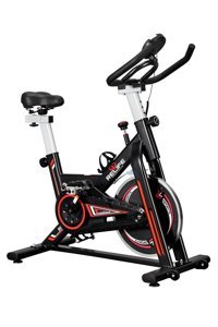 Avessa Relife Spin Kr-709 120 kg Kapasiteli Koltuklu Kayışlı Dikey Kondisyon Bisikleti Siyah-Kırmızı