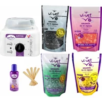 Vivol Jüpiter 1+1 Boncuk Ağda Makinesi + 4xBoncuk Ağda + Spatula + Temizleme Yağı