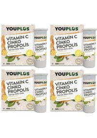 Youplus Vitamin C Çinko Propolis Portakallı Yetişkin 4x20 Adet
