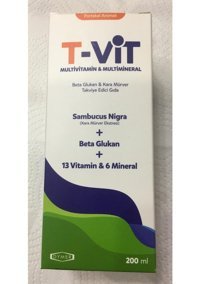 T-Vit Multivitamin&Multimineral Yetişkin Mineral 200 ml
