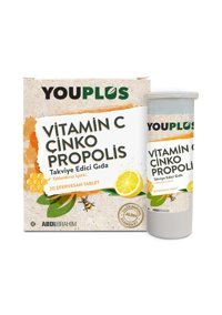 Youplus Vitamin C Çinko Portakallı Yetişkin 20 Adet
