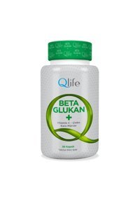 Qlife Beta Glukan Kara Mürver Yetişkin 30 Adet