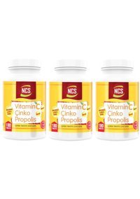Ncs Vitamin C Çinko Propolis Propolis Yetişkin 3x180 Adet