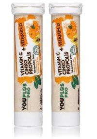 Youplus Pro Vitamin C D Çinko Propolis Portakallı Yetişkin 2x15 Adet