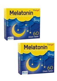 Allergo Vitagil Melatonin Yetişkin Mineral 2x60 Adet