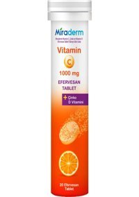 Miraderm Vitamin C Portakal Yetişkin 20 Adet