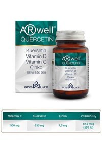 Arwell Quercetin Yetişkin Mineral 30 Adet