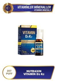 Nutraxin Vitamin D3K2 Zeytinyağ Yetişkin 30 ml