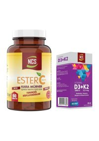Ncs Ester C Kara Mürver Turunçgil Yetişkin 60 Adet + Ncs Vitamin D3 K2