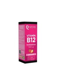 Q Natura Vitamin B12 Çilek Yetişkin 10 ml