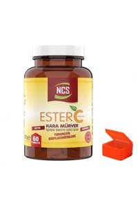 Ncs Ester C Kara Mürver Turunçgil Yetişkin 60 Adet + Hap Kutusu