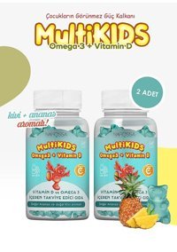 Narcissa Omega3 + Vitamin D Doğal Ananas Doğal Kivi Çocuk Vitamin 2x90 Adet